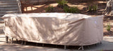 Patio Dining Cover 99-59-31.5 Inches Beige Rectangle