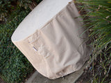 Outdoor Round Dining Cover 65-31.5 Inches Beige Rainproof