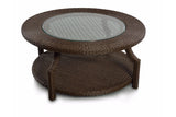 Hampton Round Coffee Table With Bottom Shelve