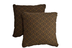 Printed Brown Pillows (Set of 2)