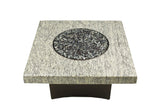 Giallo Santo Square Fire Table Granite Top