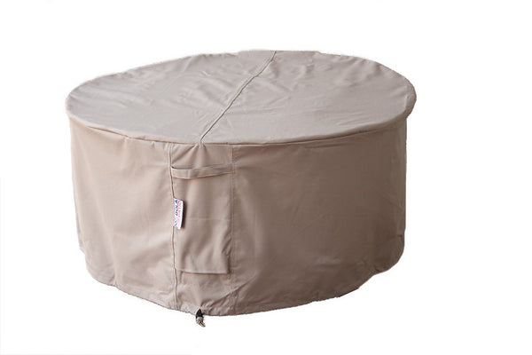 Outdoor Round Cover Fire Table Waterproof 48 Inches