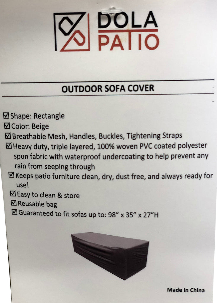 Dola Outdoor Patio Furniture Cover 983527inches