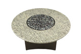 Giallo Santo Fire Table Round Granite Top