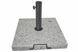 Outdoor Square Granite Base with Handle & Wheels 77 Pounds